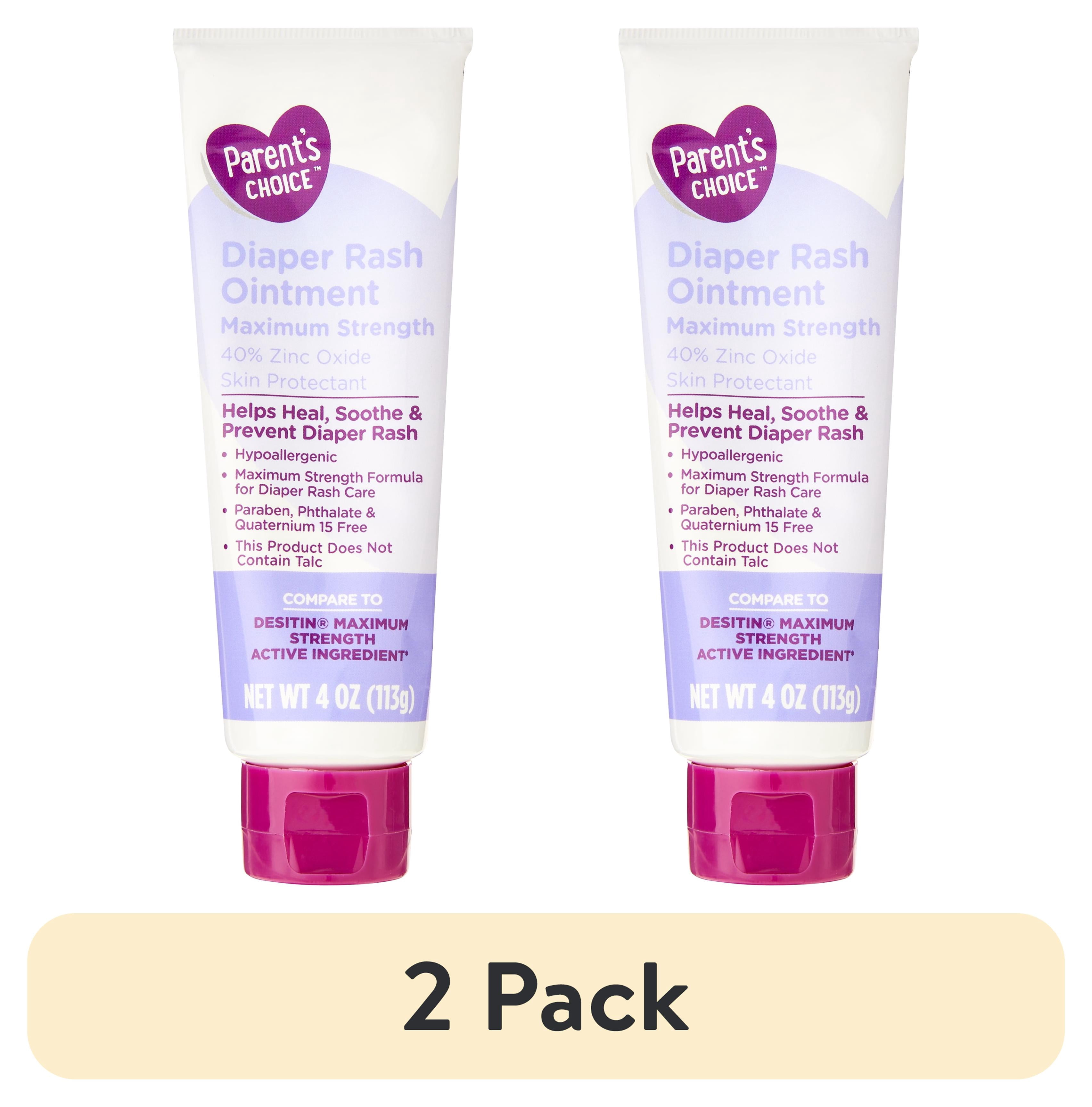 (2 pack) Parent's Choice Maximum Strength Diaper Rash Ointment with Zinc Oxide, 4 oz