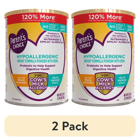 (2 pack) Parent's Choice Hypoallergenic Infant Formula Powder, 27.8 oz