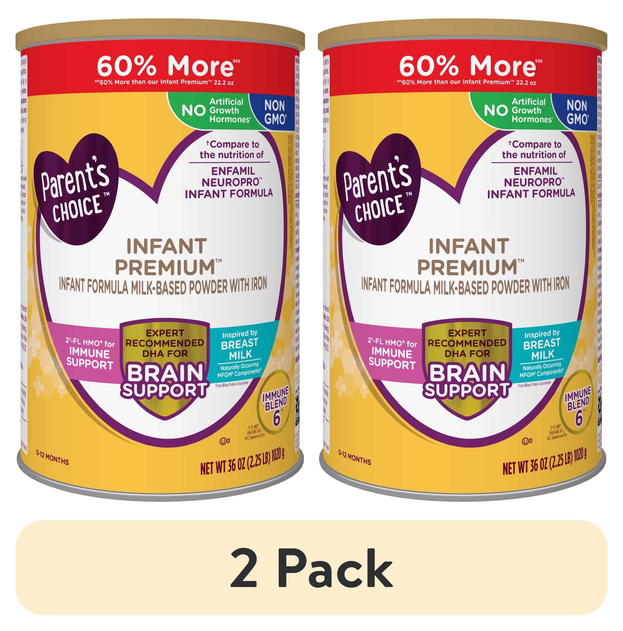 (2 pack) Infant Premium Baby Formula Milk-Based Powder with Iron, Easy to Digest, Inspired by Breast Milk, HMO Immune Support, DHA, Non-GMO