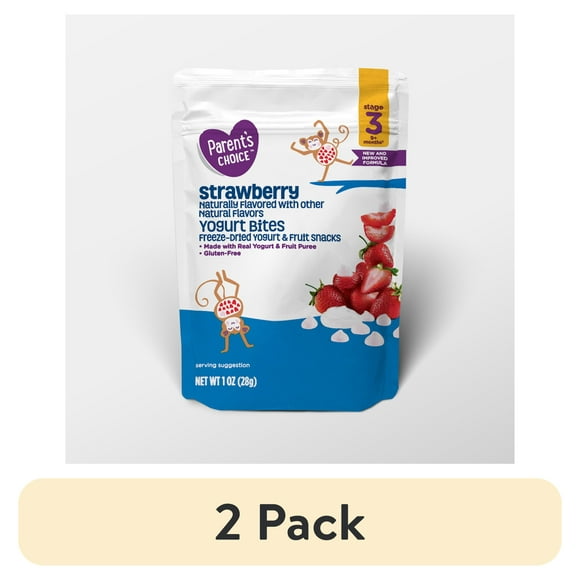 (2 pack) Parent’s Choice™ Strawberry Freeze Dried Yogurt and Fruit Snacks