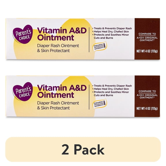 (2 pack) Parent's Choice Vitamin A and D Ointment, 4 oz