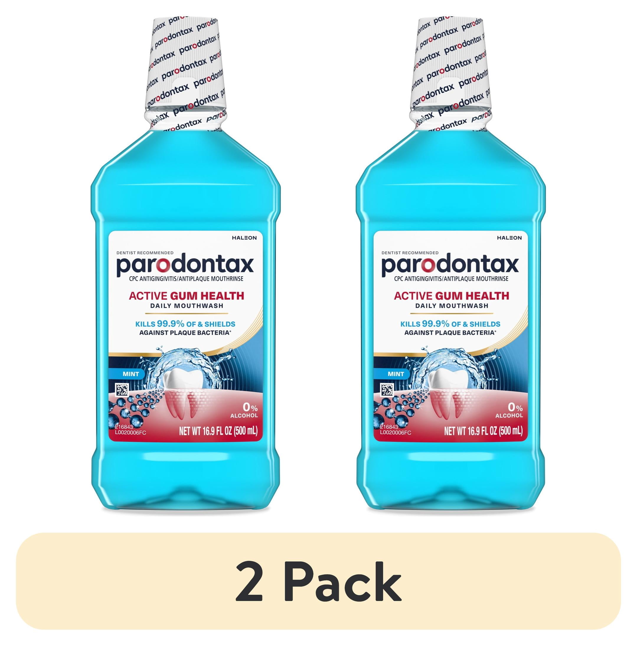 (2 pack) Parodontax Active Gum Health Mouthwash, Mint, 16.9 Fl Oz, for Adults