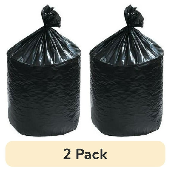 (2 pack) Box Partners Can Liners 22 1/2" x 24 1/2" Black 500/Case LBF2325HB