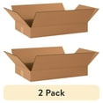 thumbnail image 1 of (2 pack) Partners Brand Flat Corrugated Boxes 20" x 12" x 3" Kraft 25/Bundle (20123), 1 of 5
