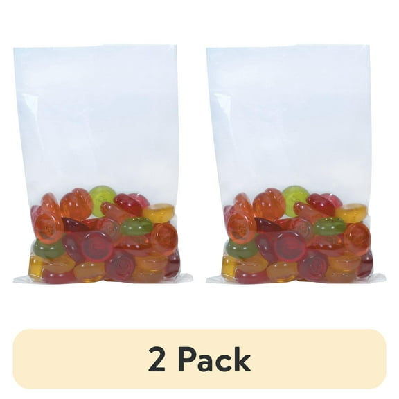 (2 pack) Partners Brand Flat Poly Bag,2x12",1.5 mil,PK1000 PB17