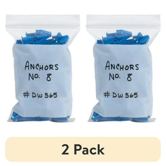(2 pack) Partners Brand White Block Poly Bag,1.5"x2",2Mil,PK1000 PB3932