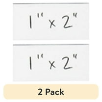 (2 pack) Partners Brand White Warehouse Labels, LH170, Magnetic Strips 1" x 2", Case of 25