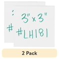 thumbnail image 1 of (2 pack) Partners Brand White Warehouse Labels, LH181, Magnetic Strips 3" x 3", Case of 25, 1 of 4