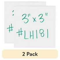 (2 pack) Partners Brand White Warehouse Labels, LH181, Magnetic Strips 3" x 3", Case of 25