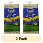 (2 pack) Paskesz Ultra-Thin Rice Cake Squares Plain, 4.9oz