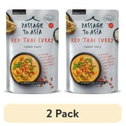(2 pack) Passage Foods Passage to Asia Gluten Free Red Thai Curry Stir Fry Sauce, 7 oz