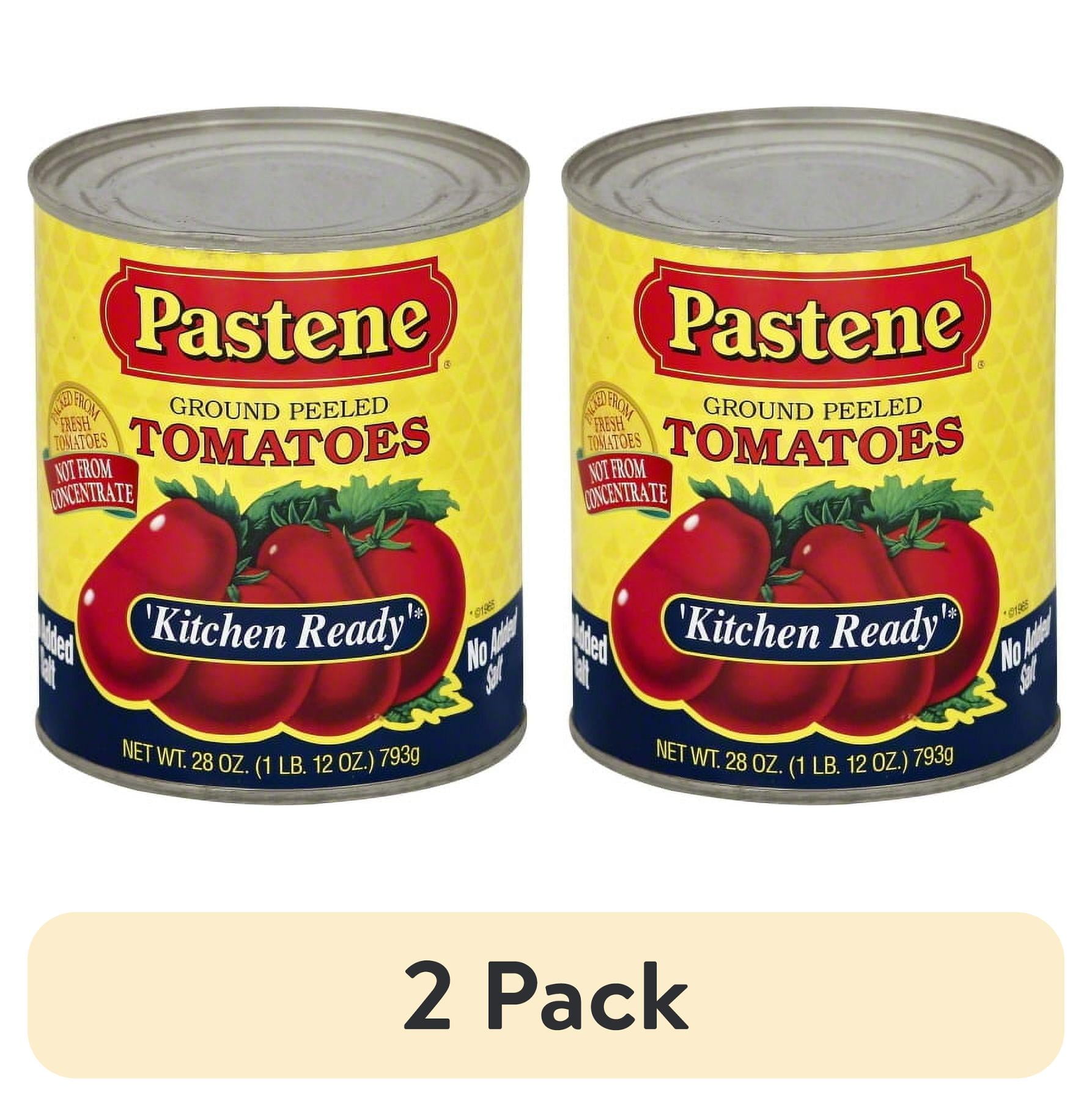 (2 pack) Pastene Ground Peeled Tomatoes, Gluten-Free, 28 oz