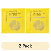 (2 pack) Patchology FlashPatch Illuminating Under Eye Face Mask Gels, Single Pack