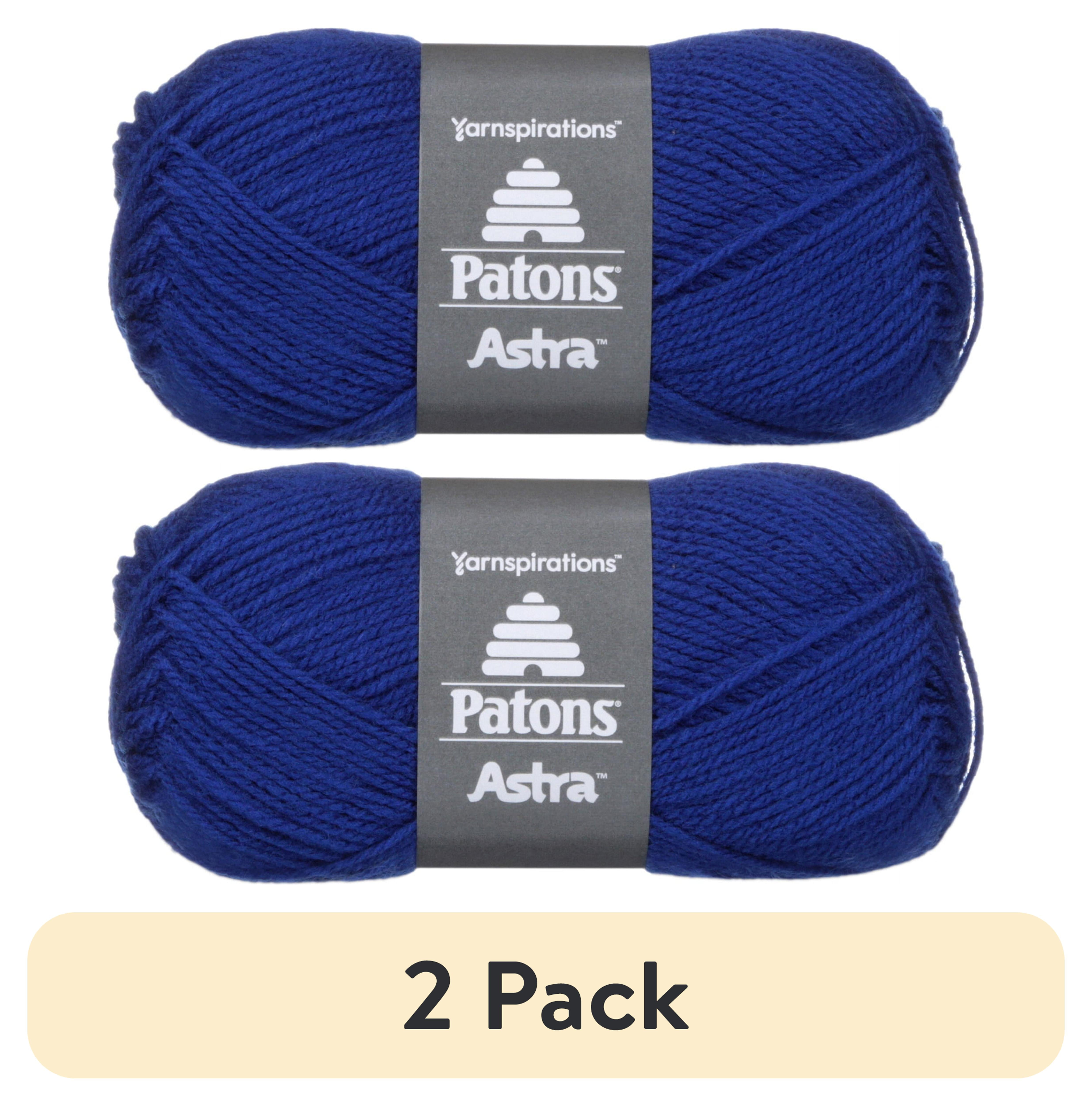 (2 pack) Patons Astra Yarn - Solids-Electric Blue
