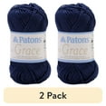 thumbnail image 1 of (2 pack) Patons Grace Yarn-Navy, 1 of 10