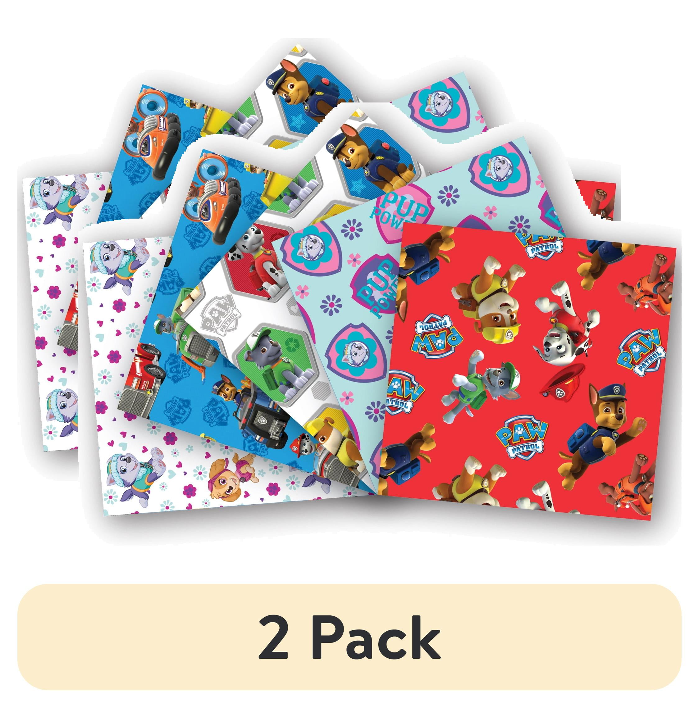 (2 pack) Paw Patrol Fat Quarter Bundle 100% Cotton, Red, for Quilting & Sewing, 5 Pieces
