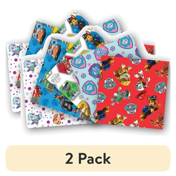 (2 pack) Paw Patrol Cotton Fat Quarter Bundle, 5 Pieces, Multicolor