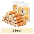 thumbnail image 1 of (2 pack) Pawmate Chicken Jerky & Sweet Potato Rawhide Dog Treats, Long Lasting Natural Chews for Medium Large Dogs, 6 Count, 1 of 11
