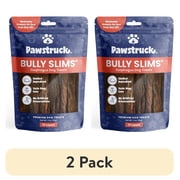 (2 pack) Pawstruck Natural Beef Bully Slims Gullet Chew Sticks for Dogs, 10 Count