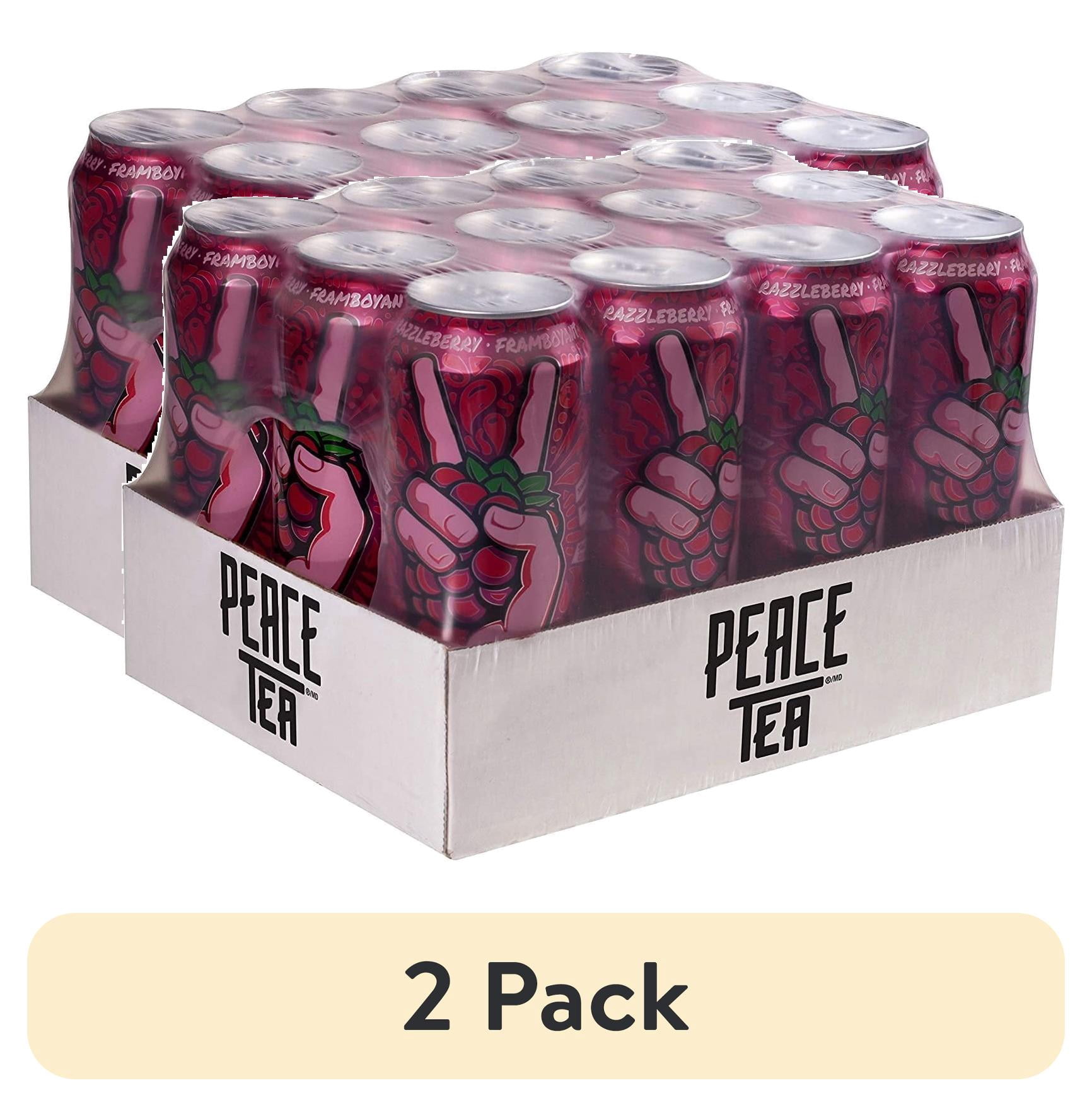 Peace Tea, Iced Tea, 12 cans, Razzleberry Raspberry Flavor