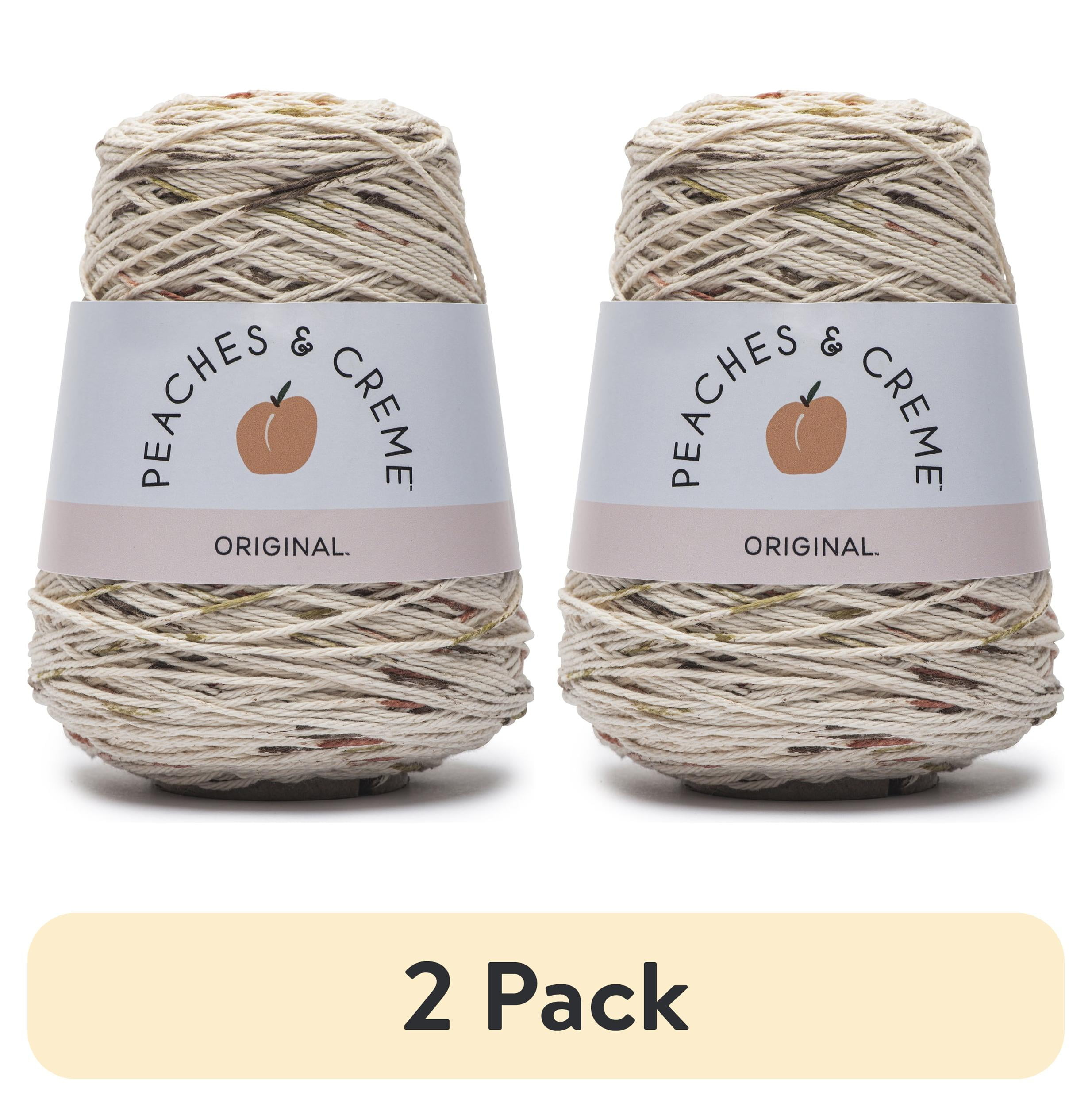 (2 pack) Peaches & Crème 14 Oz Cotton Medium Red Yarn