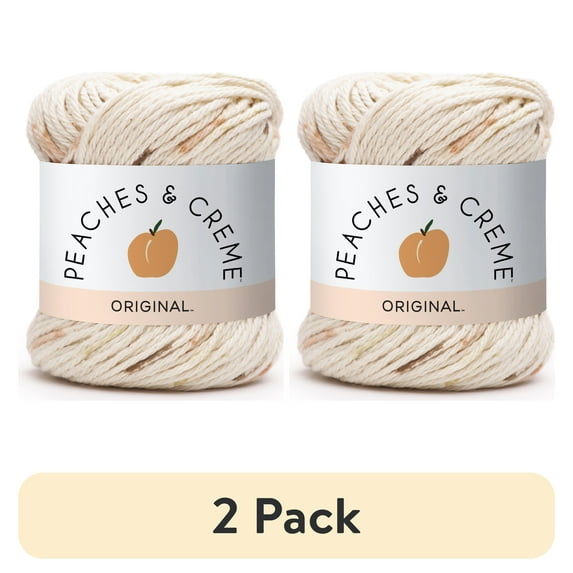 (2 pack) Peaches & Crème Ombres Cotton Yarn, (56.7g/2oz), Oasis