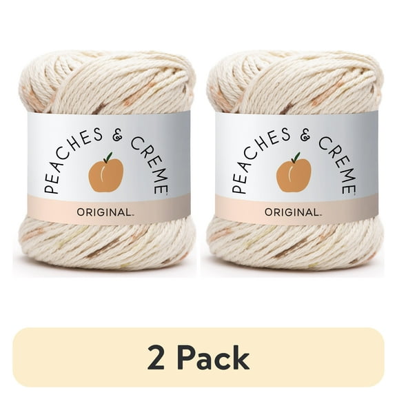 (2 pack) Peaches & Crème Ombres Cotton Yarn, (56.7g/2oz), Oasis