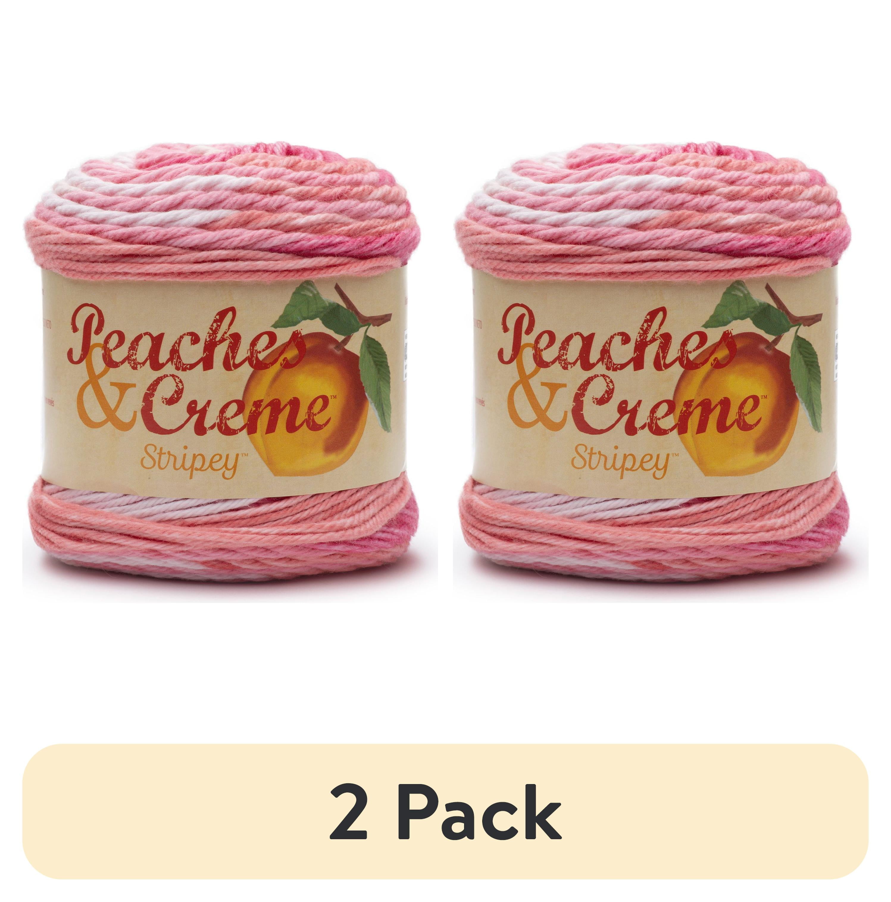 (2 pack) Peaches N Creme Stripey, Ener, 71g, Medium, Cotton