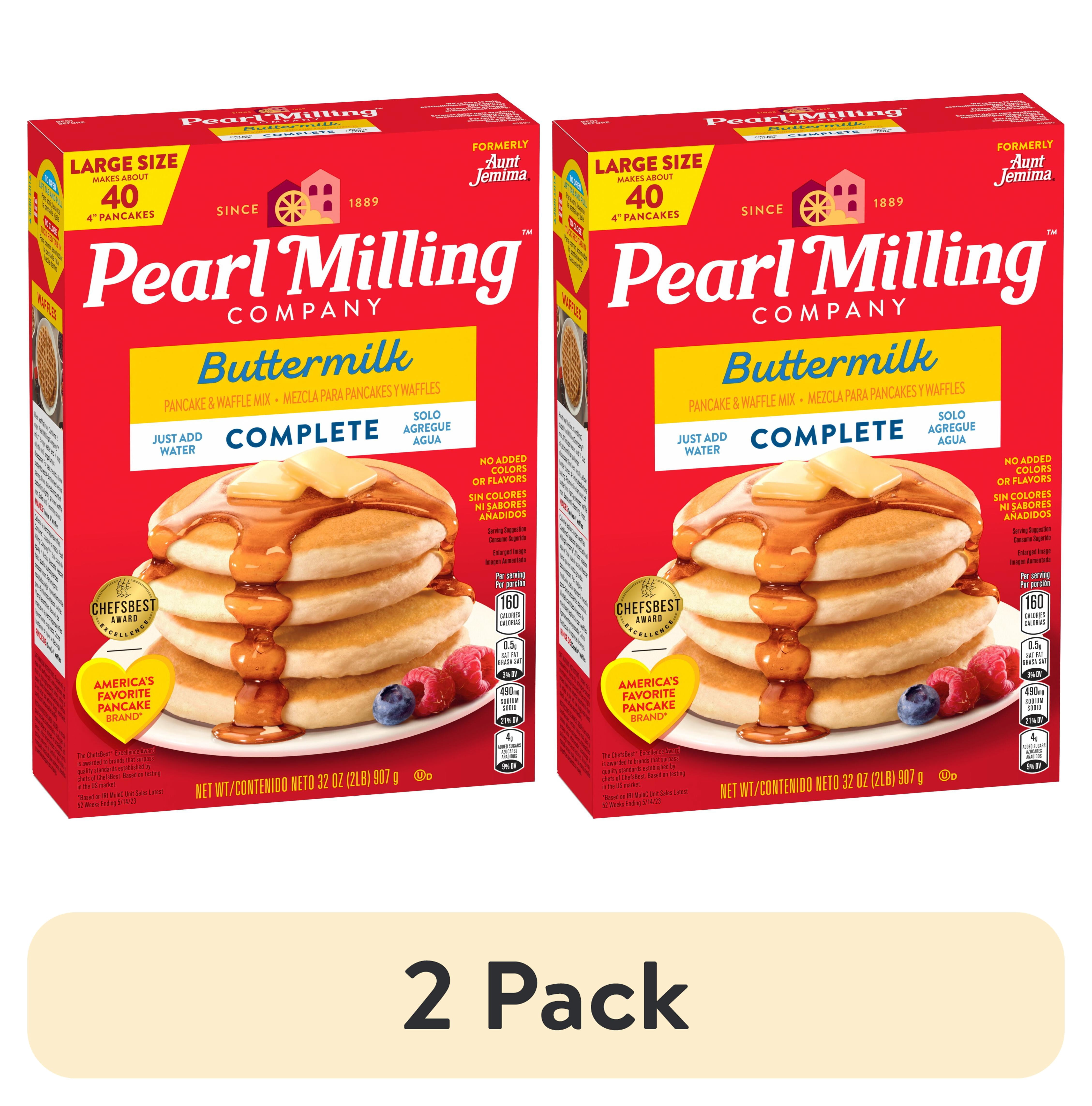 (2 pack) Pearl Milling Company Complete Pancake Mix Buttermilk, 32oz (Packaging May Vary)