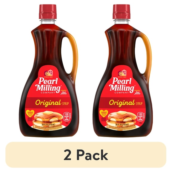 (2 pack) Pearl Milling Company Original Syrup, 24 oz Bottle, 24 Servings (Packaging May Vary)