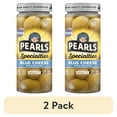 thumbnail image 1 of (2 pack) Pearls Specialties Blue Cheese Stuffed Greek Queen Olives 6.7 oz. Jar.  Contains Dairy. Gluten Free. Non-GMO, 1 of 19