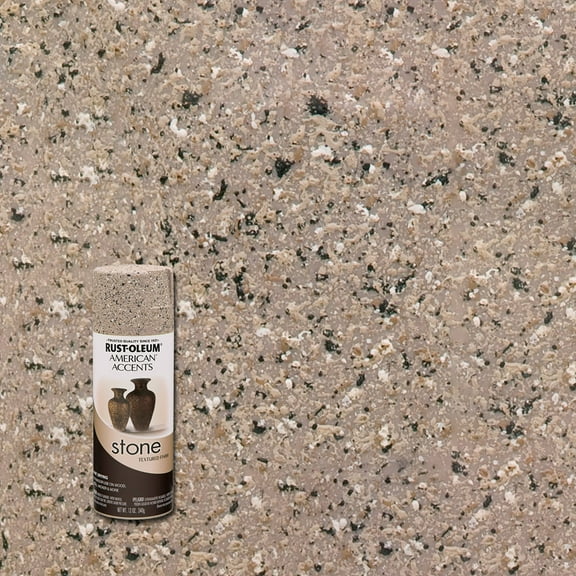 (2 pack) Pebble, Rust-Oleum Stone Textured Spray Paint, 12 oz