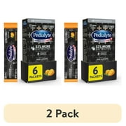 (2 pack) Pedialyte AdvancedCare Plus Electrolyte Powder Packets, Orange Breeze, 6 Count