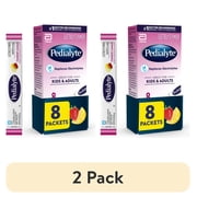 2 pack Pedialyte Electrolyte Powder, Strawberry Lemonade, 8 Powder Packets