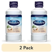 (2 pack) Pedialyte Electrolyte Drink, Coconut Burst, 1 Liter