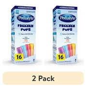(2 pack) Pedialyte Electrolyte Solution Freezer Pops, Variety Pack, Pack of 16