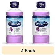 2 pack Pedialyte Electrolyte Drink, For Kids & Adults, Grape, 1 Liter