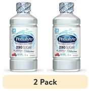 (2 pack) Pedialyte Electrolyte Water With Zero Sugar, Berry Frost, 1 Liter