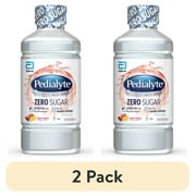 (2 pack) Pedialyte Electrolyte Water With Zero Sugar, Fruit Punch, 1 Liter