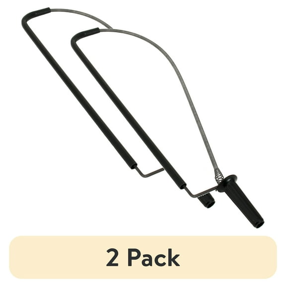 (2 pack) Peerless Homeowner Toiler Auger Which Features a Rust-resistant Spring Wire and a Non-slip Grip Handle.
