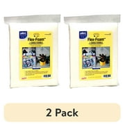 2 pack Pellon FF78 Flex Foam Fusible Sewing Fabric Stabilizer, Off-White 20" x 60" Precut Package