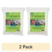 (2 pack) Pellon TP971F Fusible Thermolam Plus Precut Fleece Fabric, White, 45" x 60"