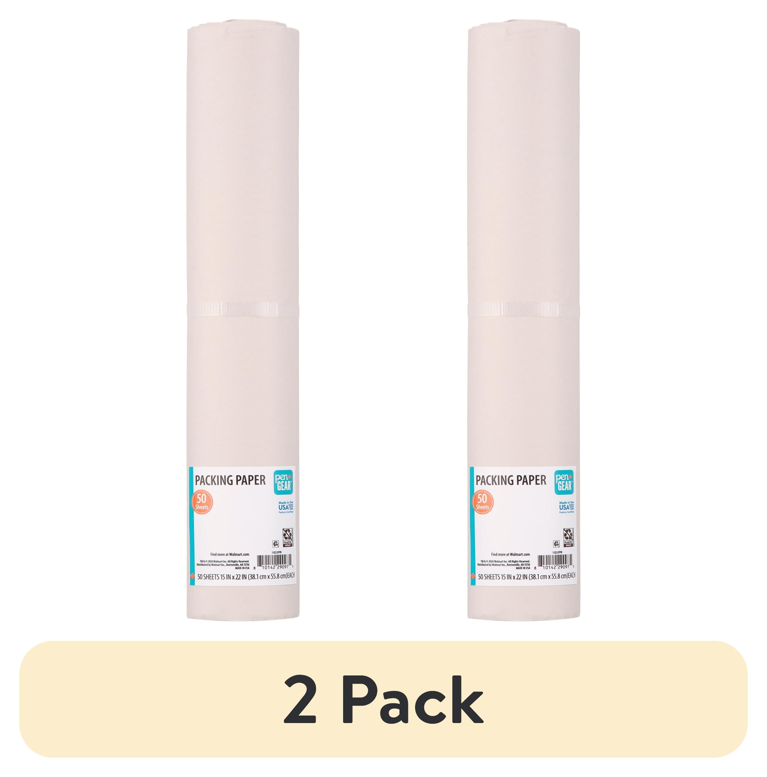 (2 pack) Pen+Gear 15" x 22', Packing Paper for Shipping and Mailing,50 Sheets