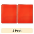 thumbnail image 1 of (2 pack) Pen+Gear 2-Pocket Poly Folders, Orange, 9.4" x 11.4", 50 Pack, 1 of 7