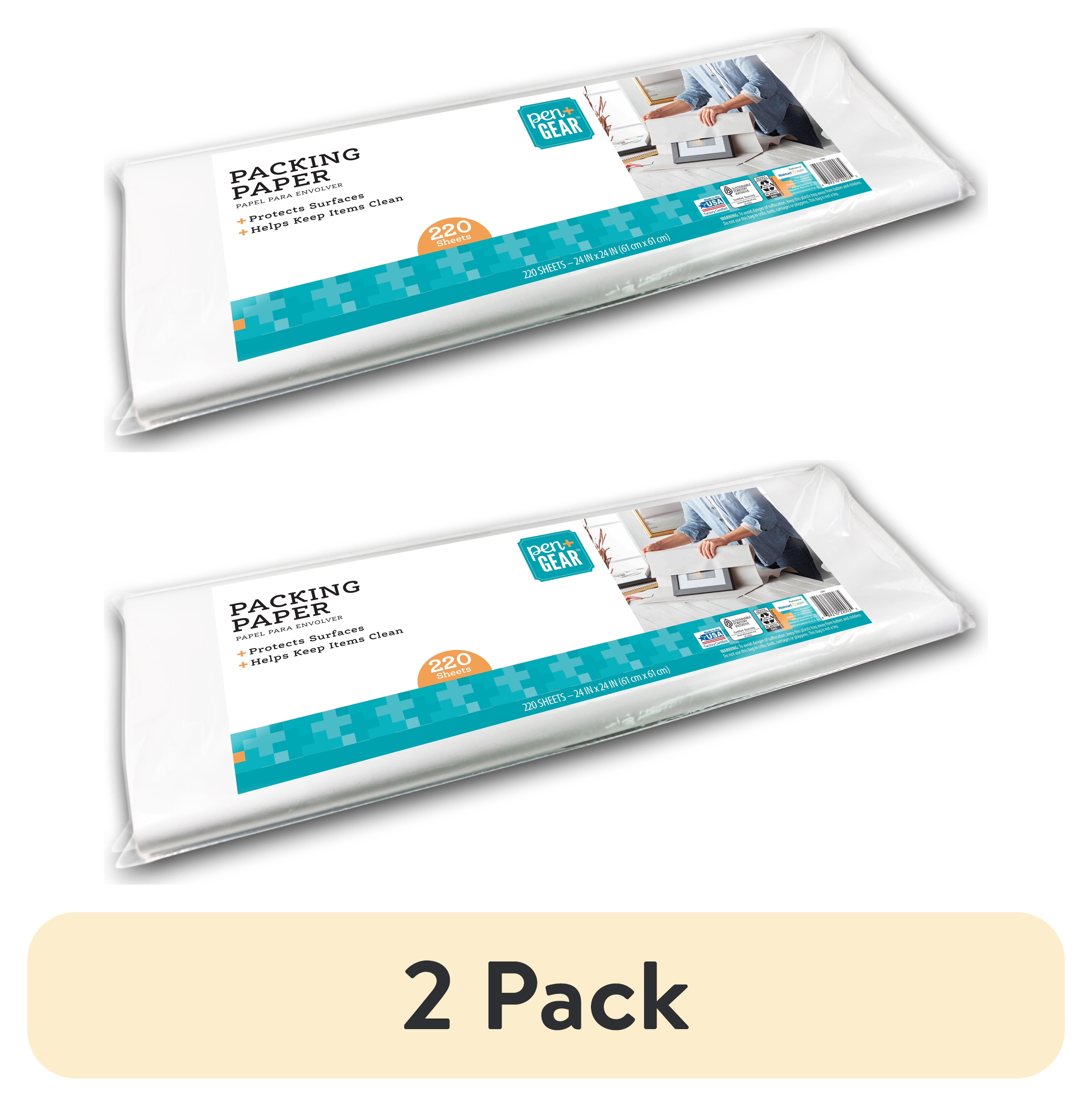 (2 pack) Pen+Gear 24 in x 24 in White Packing Paper for Moving & Shipping, 220 Sheets, 7.22 lb