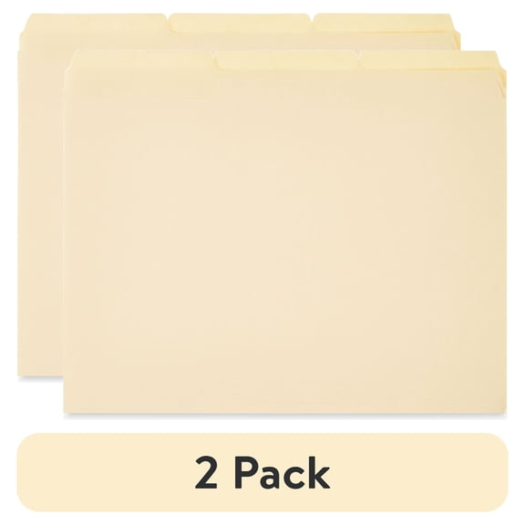 (2 pack) Pen+Gear Manila File Folders, Letter Size, 25 Count