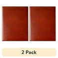 thumbnail image 1 of (2 pack) Pen+Gear Bonded Leather Padfolio, Brown, 9.5 in x 12.25 in, 1 College Ruled Writing Pad Included, 1 of 6