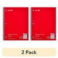 thumbnail interactive-video image 1 of (2 pack) Pen + Gear College Ruled 3-Subject Notebook, 8" x 10.5", Red, 120 Sheets, 1 of 7
