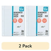 2 pack Pen+Gear College Ruled 8 x 10.5 Reinforced Filler Paper, 100 Sheets