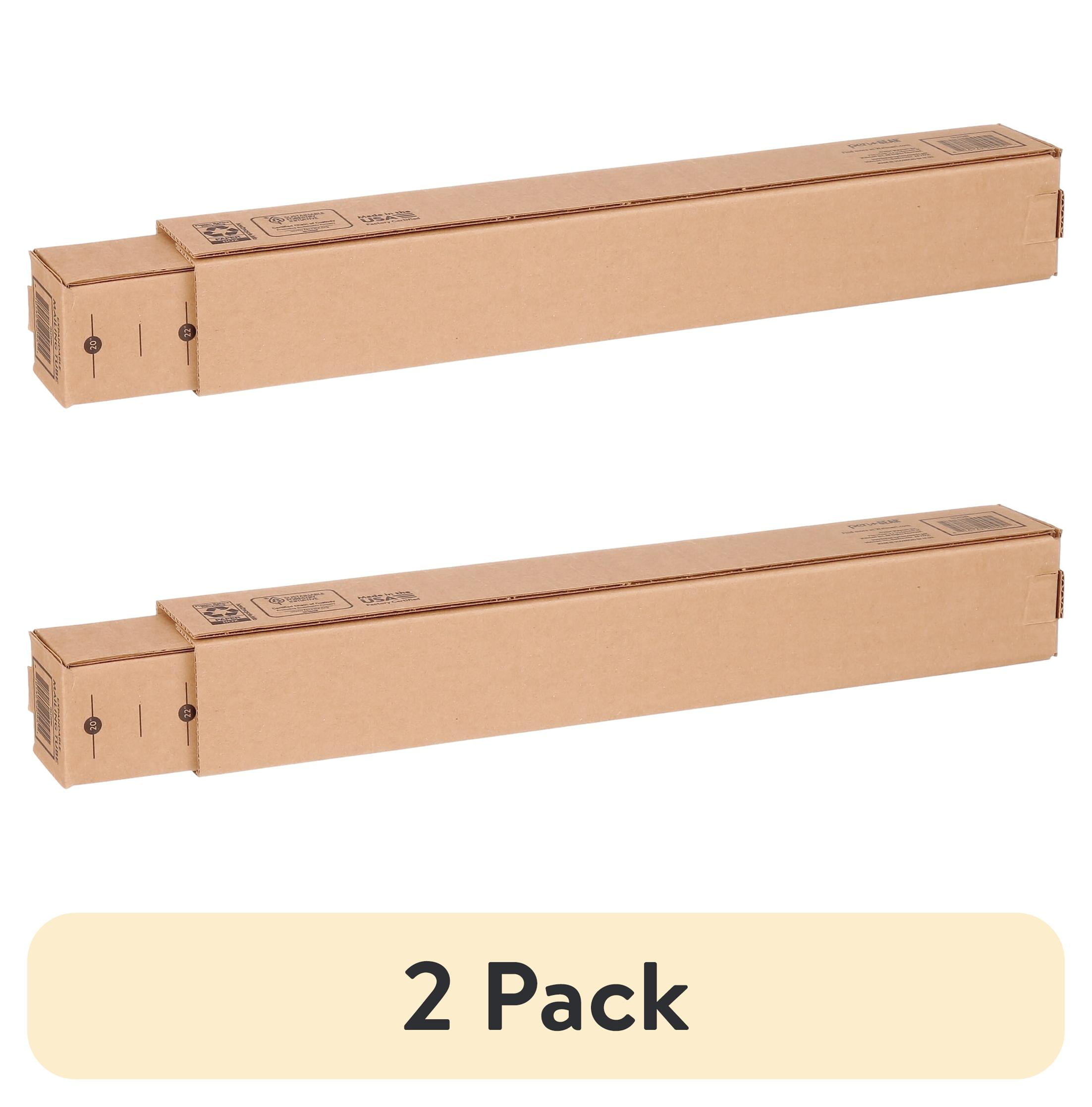 (2 pack) Pen+Gear Corrugated Telescoping Mailing and Shipping Tube, 20” x 2.5” x 2.5” - 38” x 2.5” x 2.5”, 1 Count